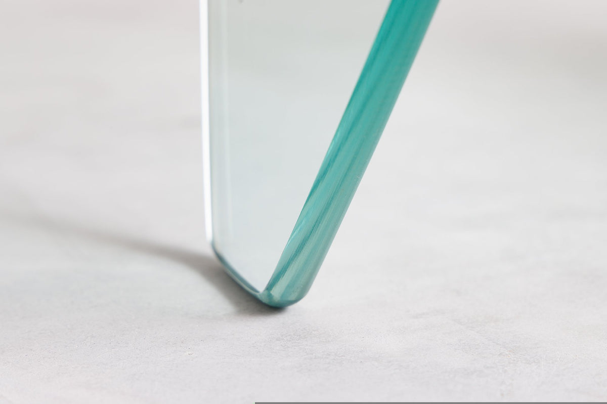 FANTOME átlátszó üveg dohányzóasztal 60cm