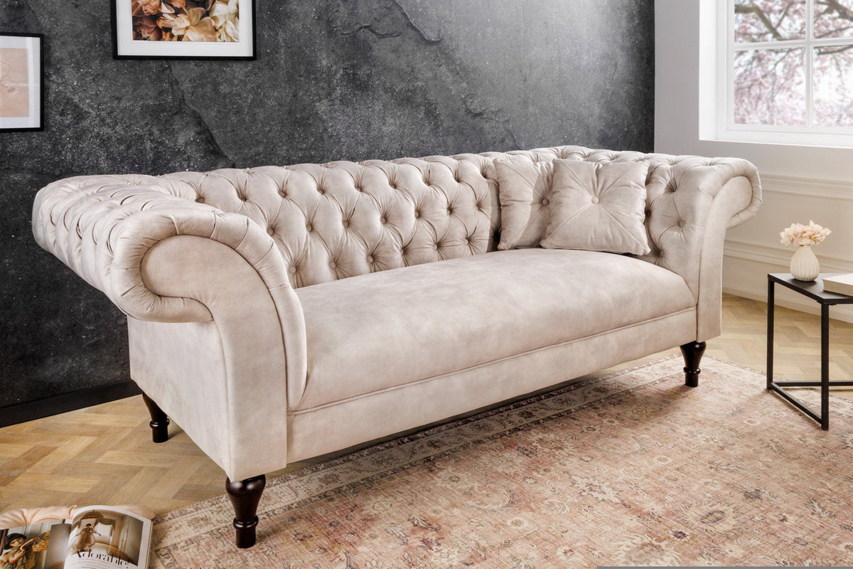 PARIS CHESTERFIELD bársony kanapé 225cm