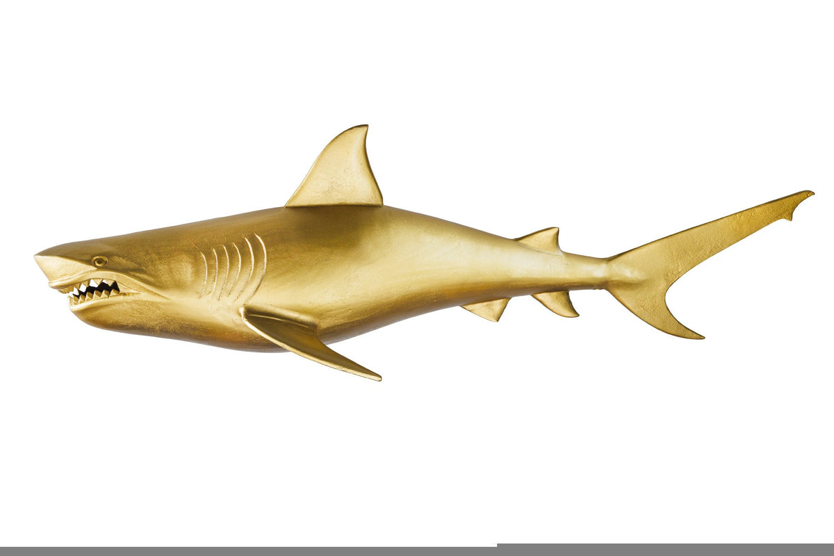 HAI arany alumínium cápa dekoráció 105cm
