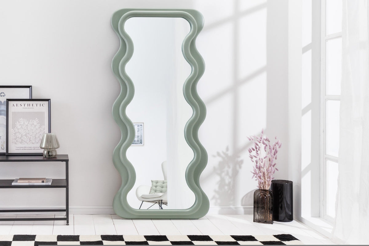 CURVY zöld fali tükör 160cm