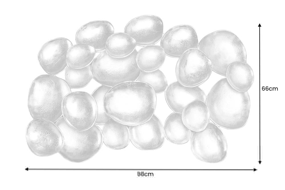 VARIATION arany alumínium fali dekoráció 100cm