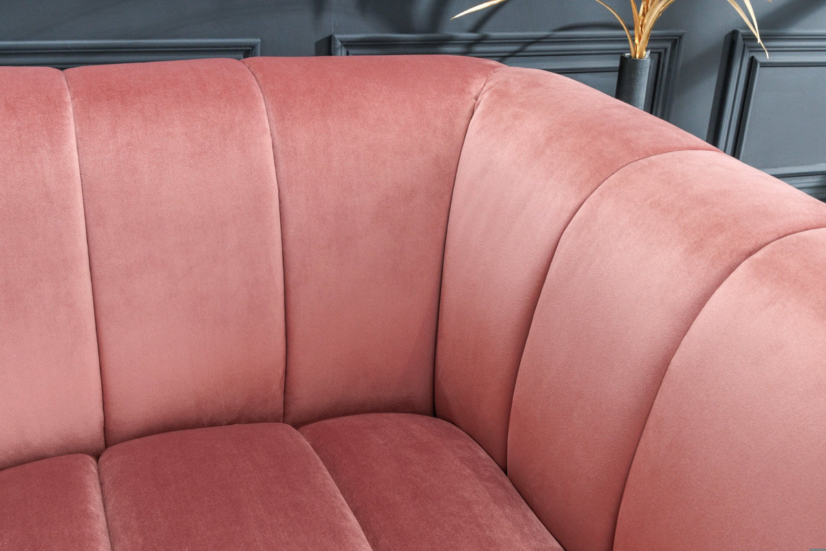 NOBLESSE rózsaszín bársony fotel