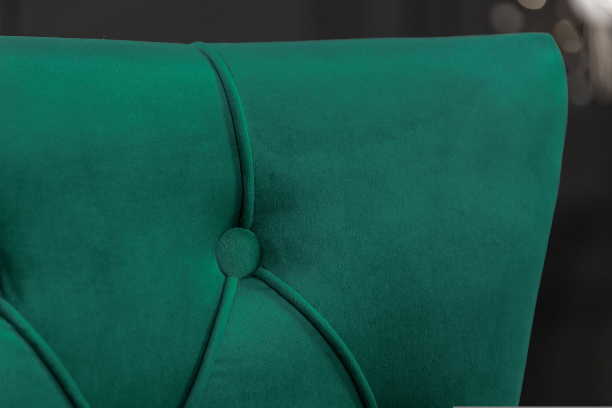 CASTLE DELUXE zöld bársony szék