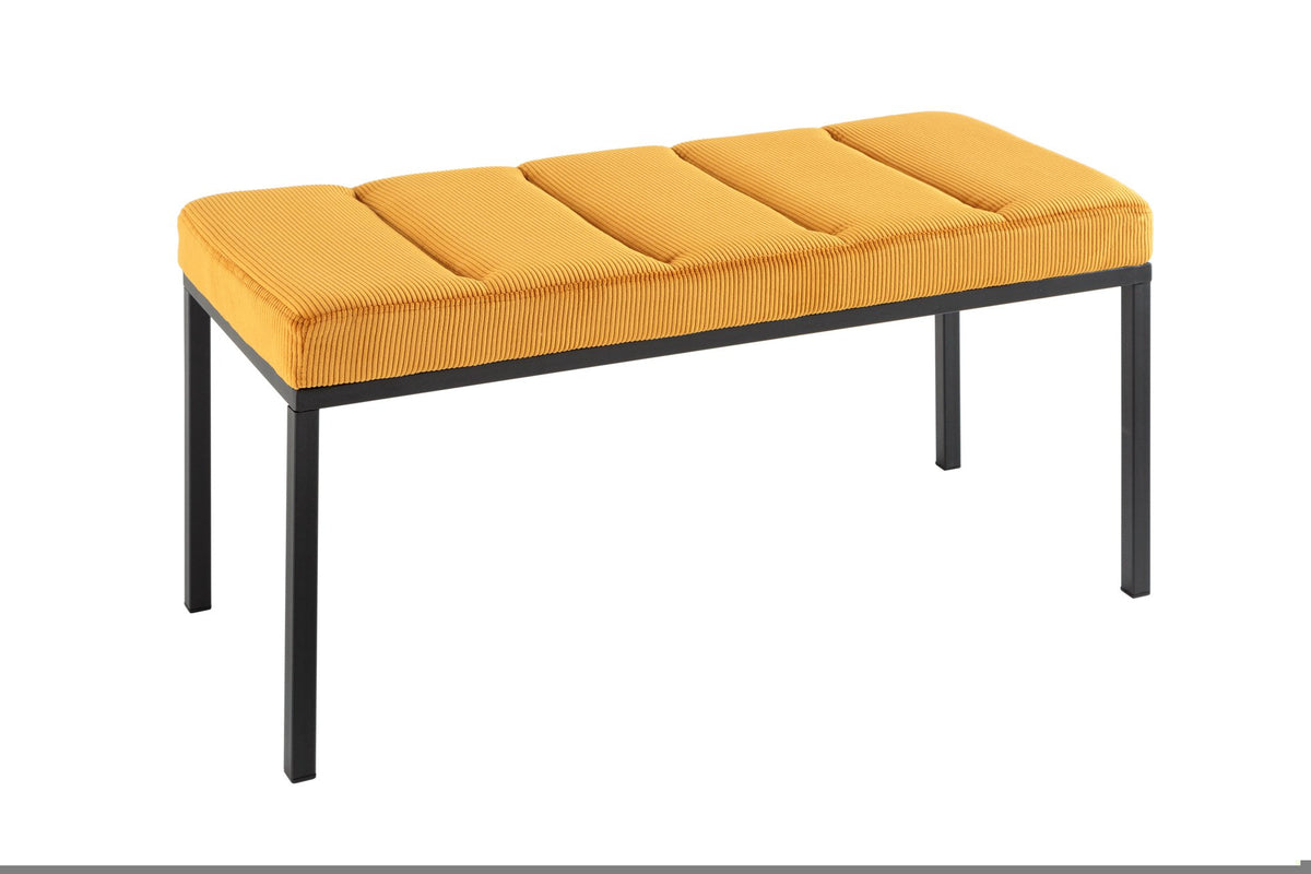 BOUTIQUE mustársárga ülőpad 80cm