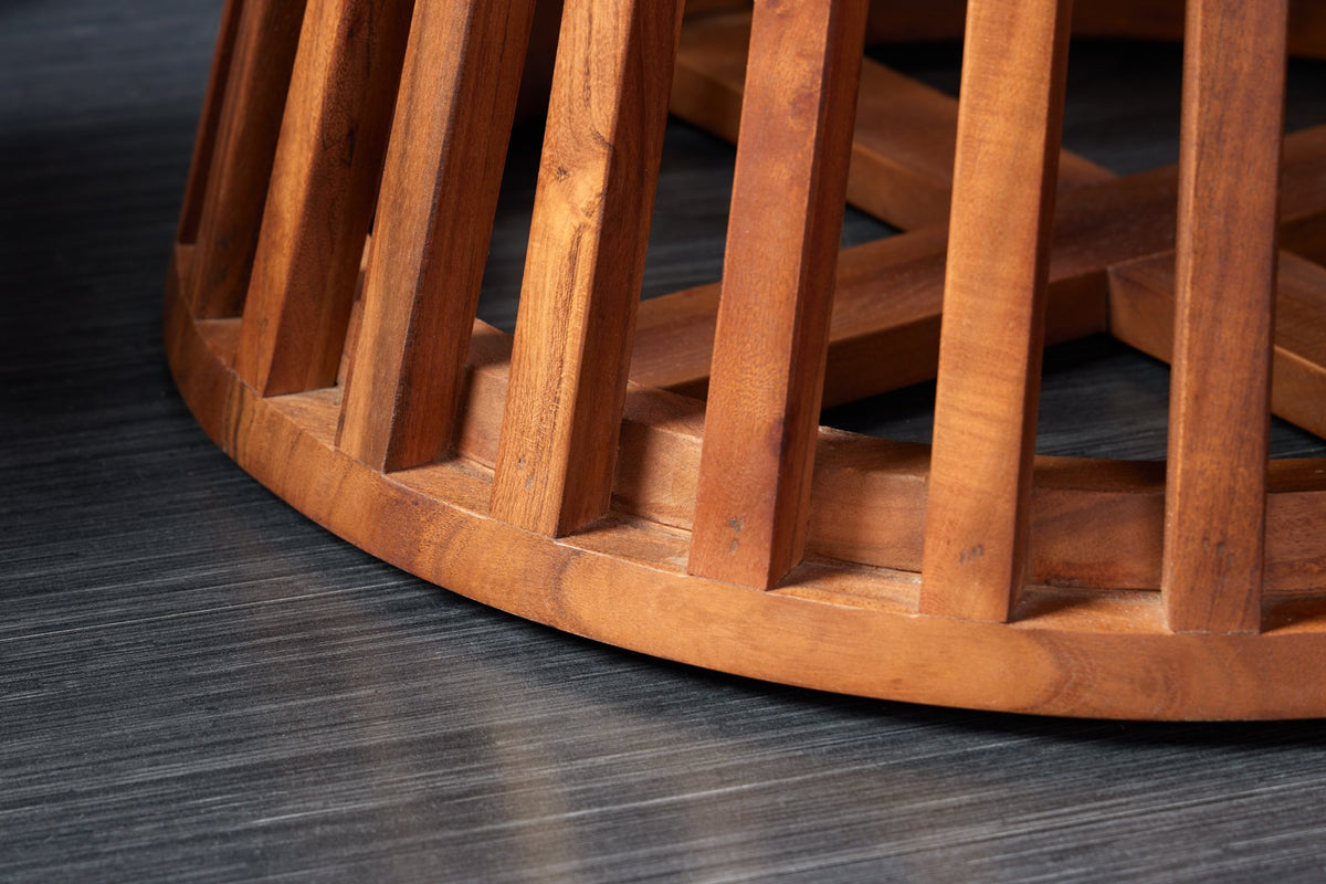 MAISON JADE barna akácfa étkezőasztal 130cm