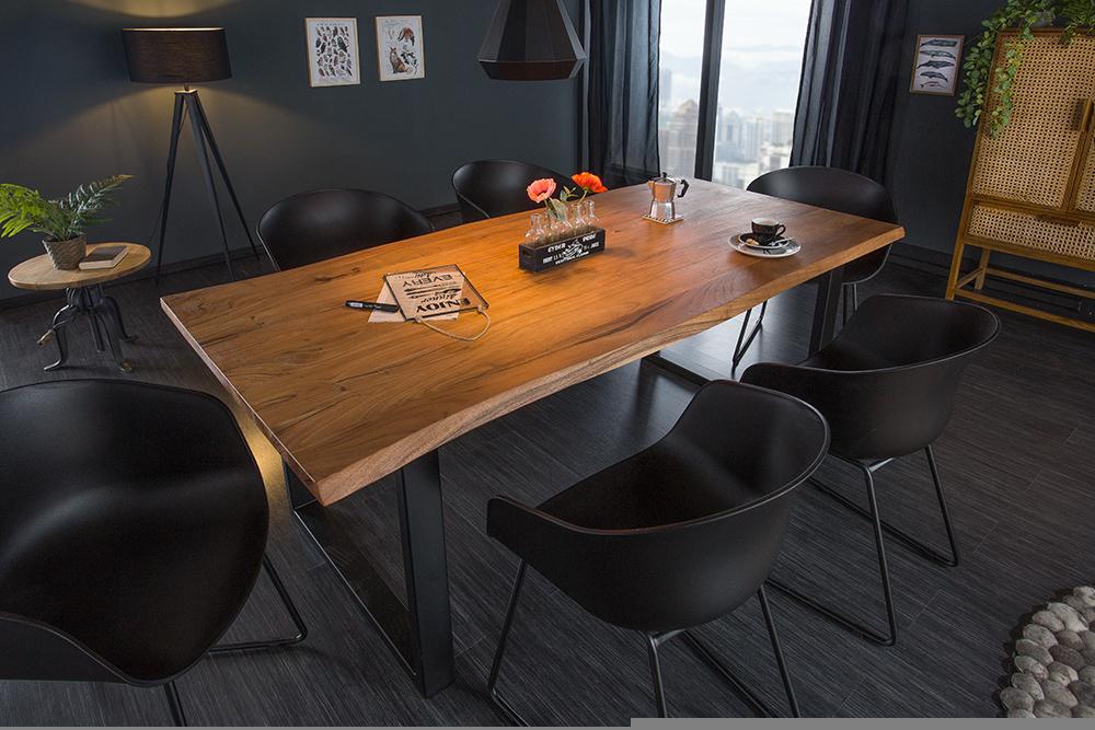 MAMMUT barna akácfa étkezőasztal 160cm
