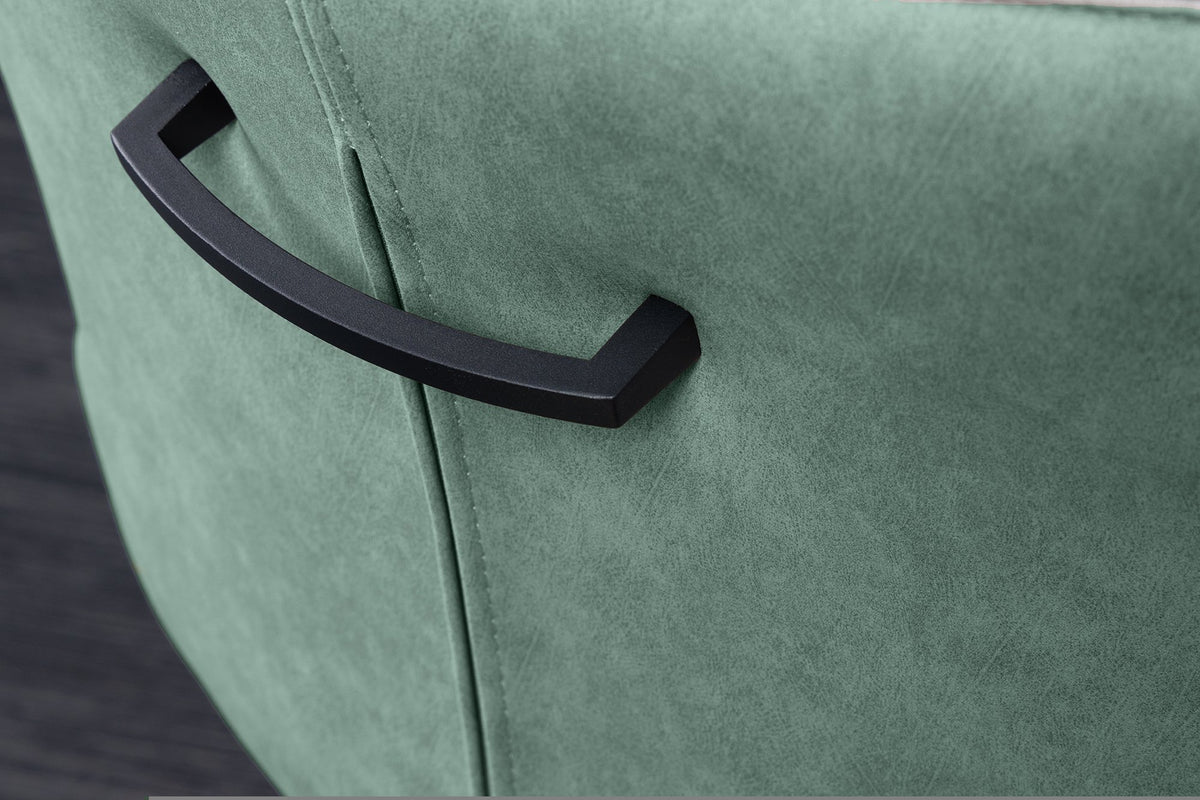 ALPINE szürke-zöld mikroszálas szék