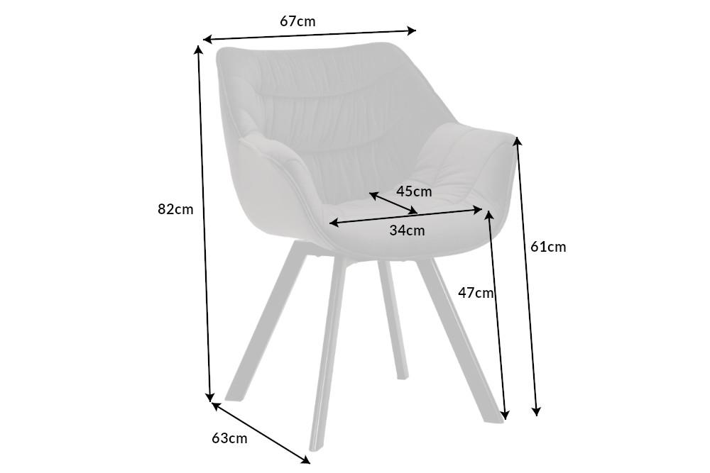 THE DUTCH COMFORT szürke szövet szék