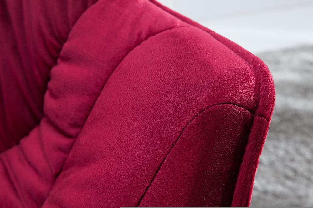 THE DUTCH COMFORT vörös bársony szék