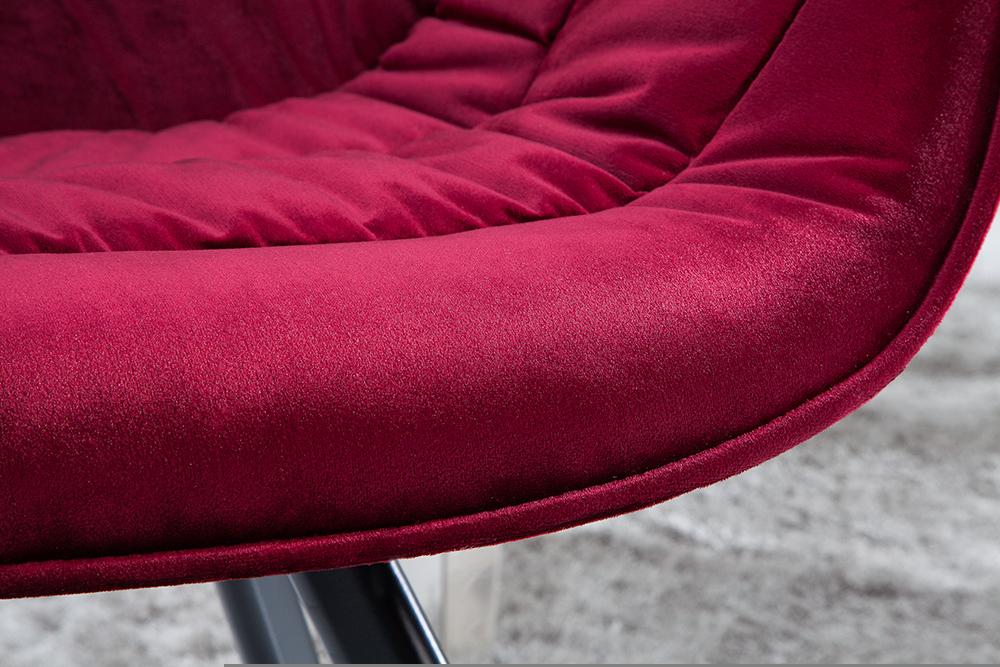 THE DUTCH COMFORT vörös bársony szék