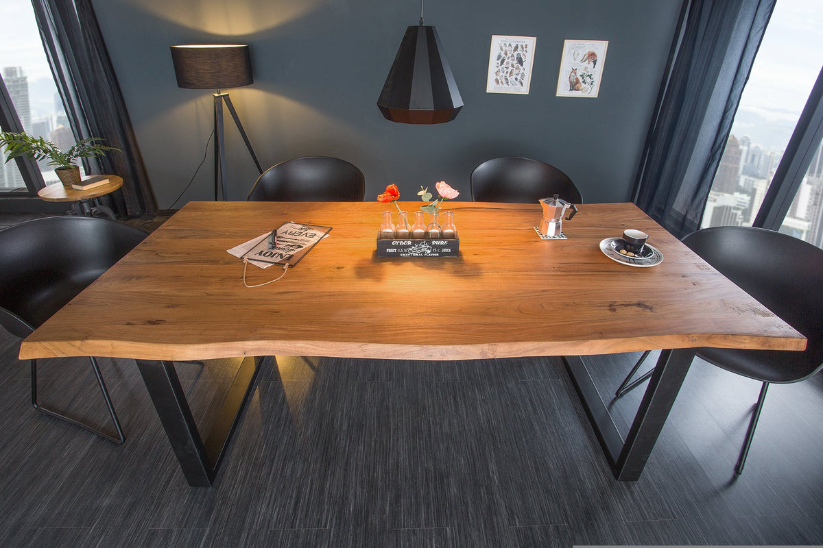 MAMMUT barna akácfa étkezőasztal 200cm