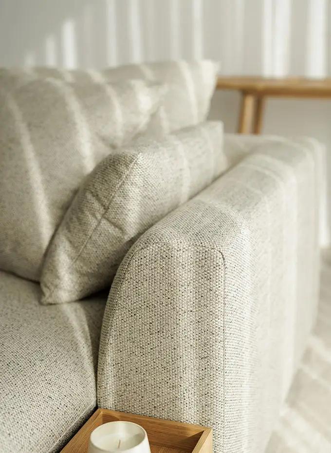 SITS MILOU 3 személyes kanapé ottománnal JOBBOS kivitel