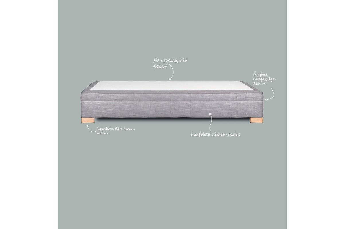 ASCOT boxspring ágy 160 cm