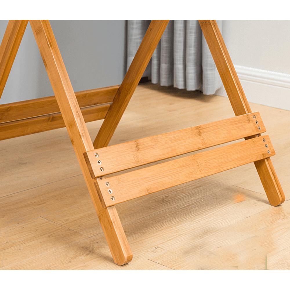 DENICE barna bambusz étkezőasztal 58cm