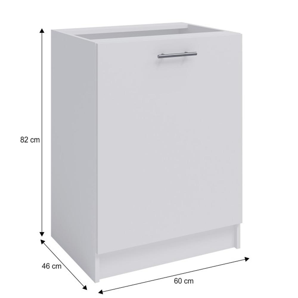 FABIANA fehér mdf alsó konyhaszekrény 60cm