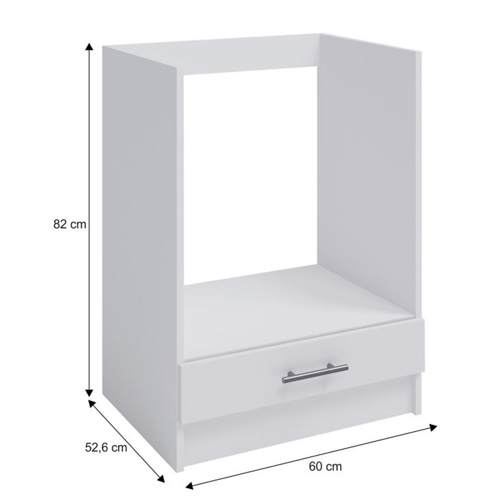 FABIANA B fehér mdf alsó konyhaszekrény 60cm
