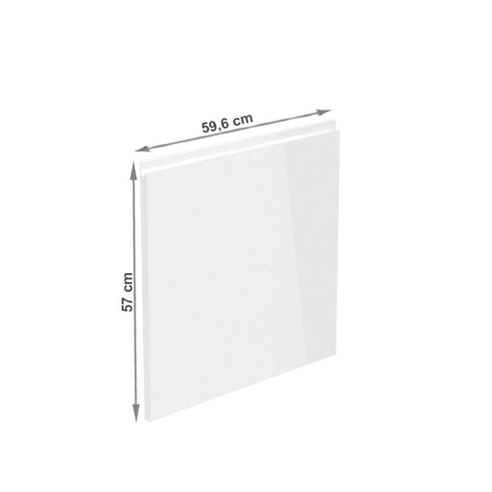 AURORA II fehér mdf mosogatógép előlap 59,6cm