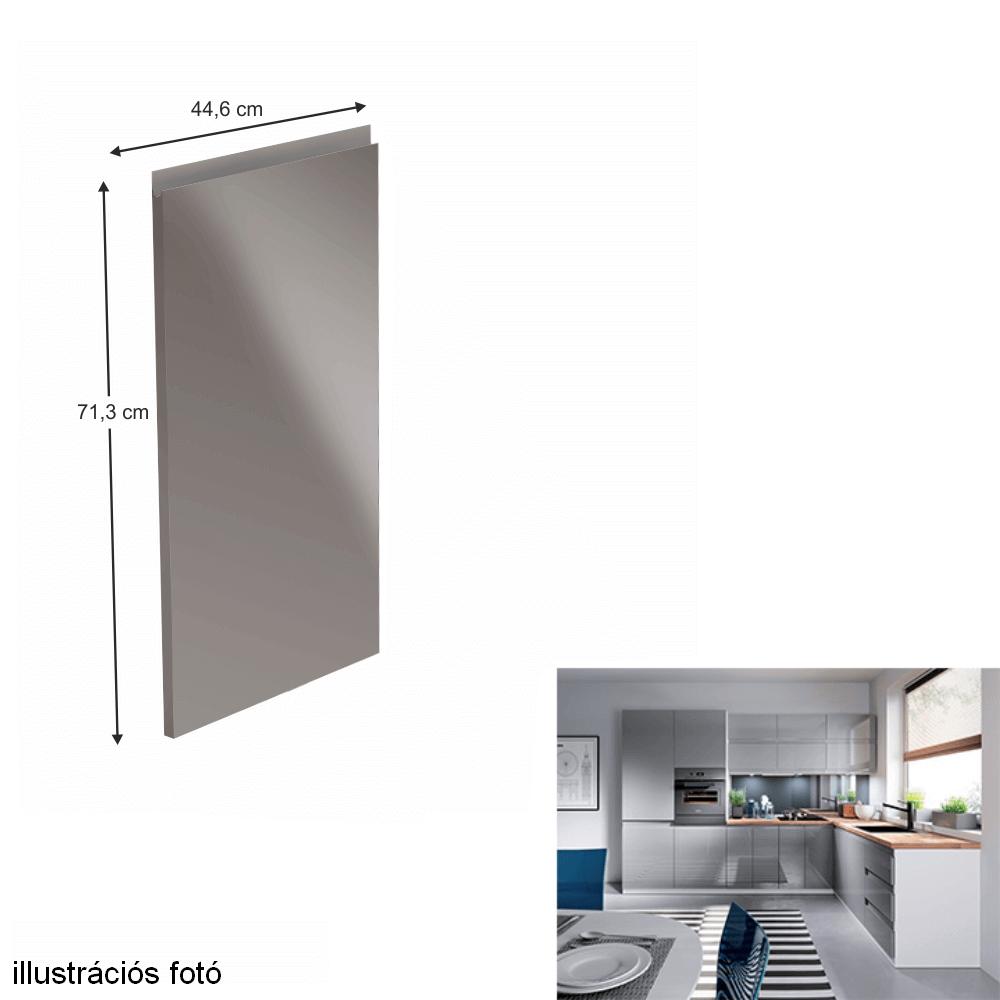 AURORA szürke mdf mosogatógép előlap 44,9cm
