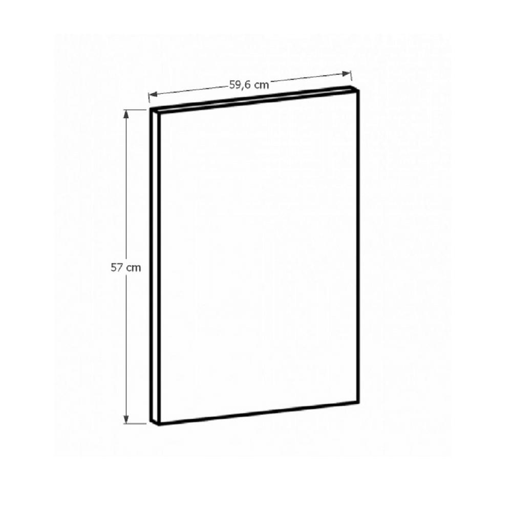 PROVANCE barna mdf mosogatógép előlap 59,6cm
