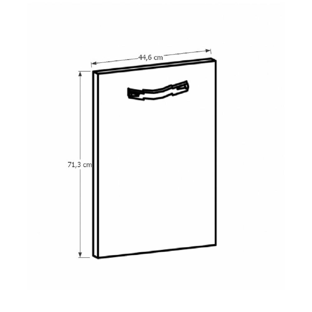 PROVANCE barna mdf mosogatógép előlap fogantyúval 44,6cm