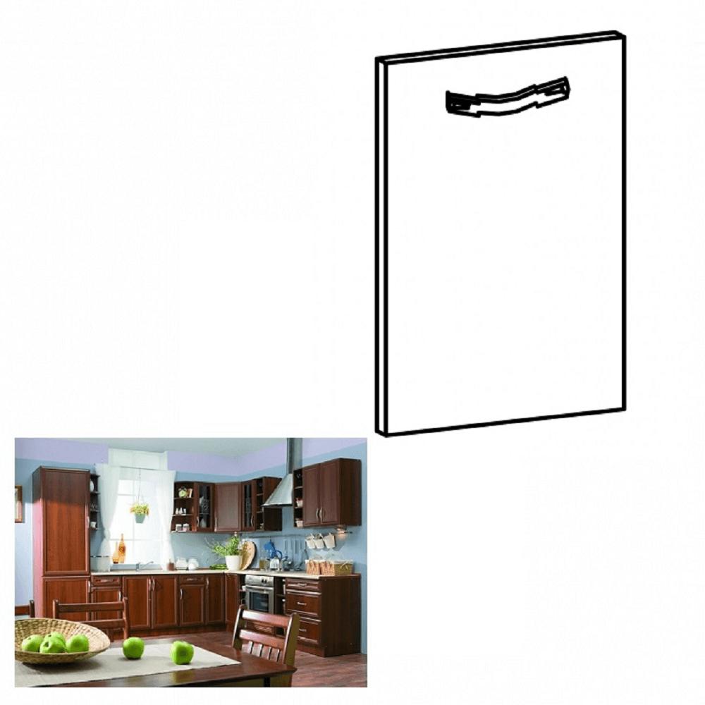 SICILIA barna mdf mosogatógép előlap fogantyúval 59,6cm