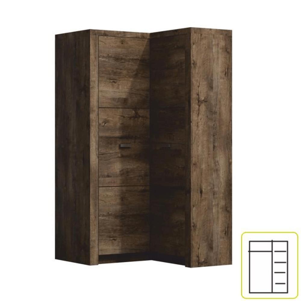 INFINITY barna mdf sarokszekrény