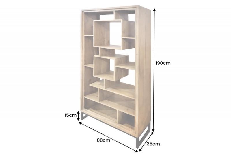 CUBUS barna akácfa polc 190cm