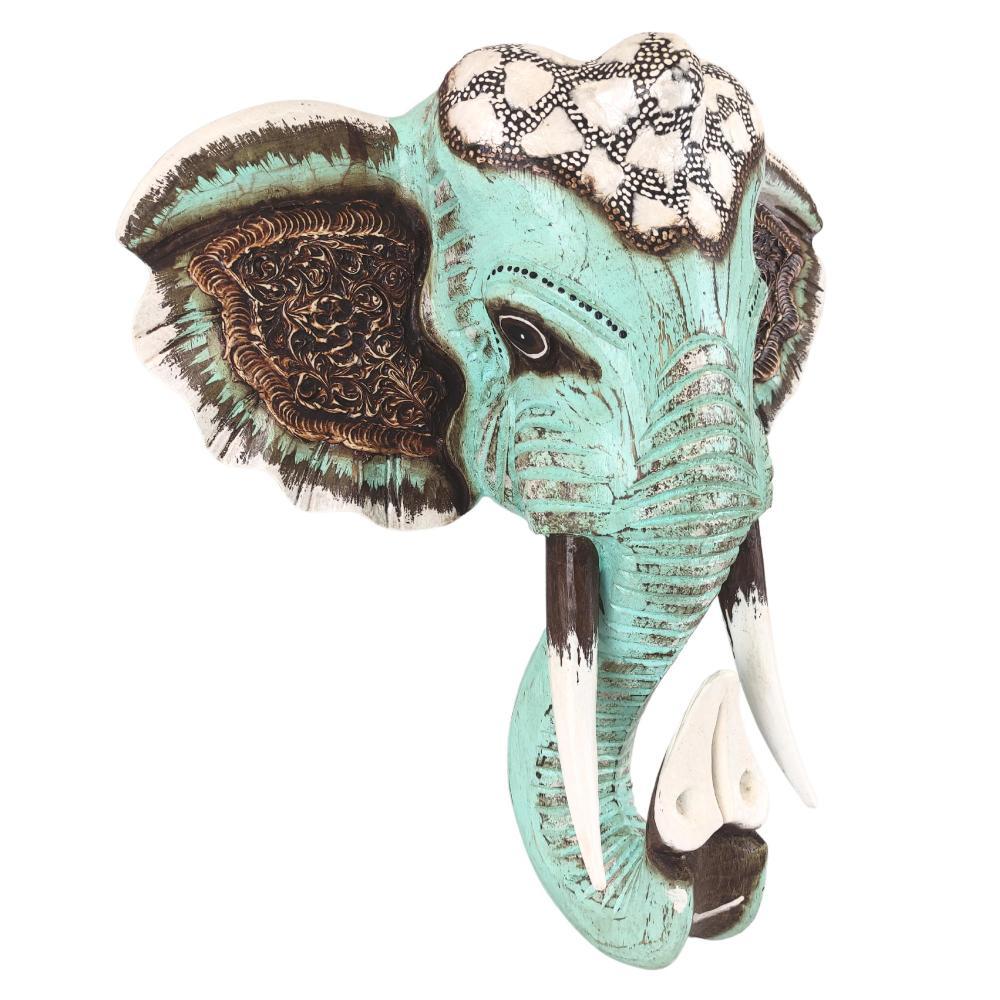 GAYAH menta fa elefánt fali dekoráció 40 cm