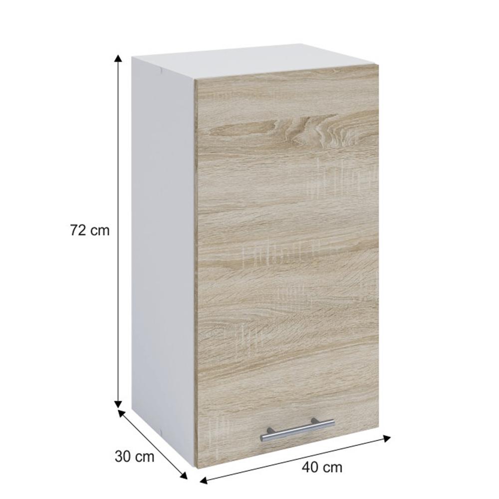 FABIANA bézs mdf felső konyhaszekrény 40cm