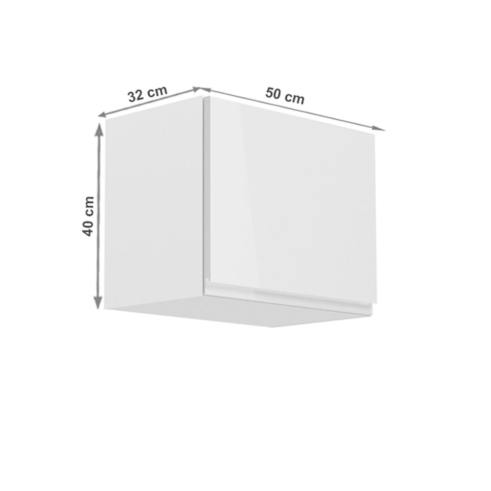 AURORA B fehér mdf felső konyhaszekrény 50cm