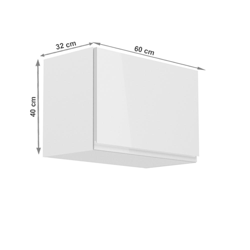 AURORA fehér mdf felső konyhaszekrény 50cm