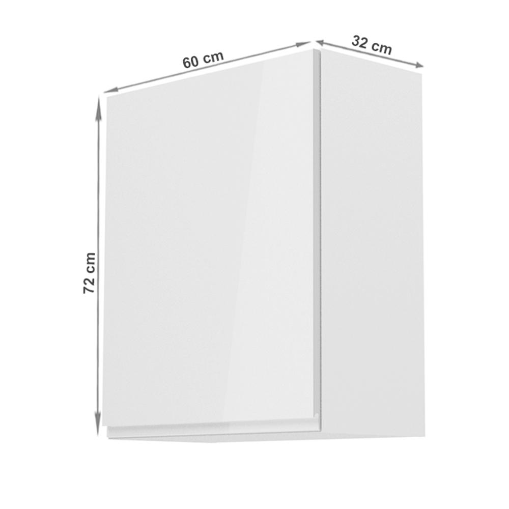 AURORA fehér mdf egyajtós felső konyhaszekrény balos 60cm
