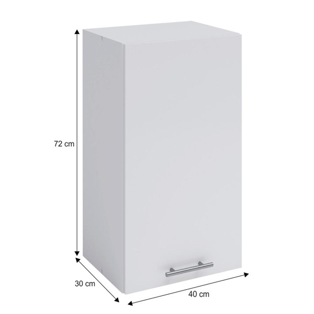 FABIANA fehér mdf felső konyhaszekrény 40cm