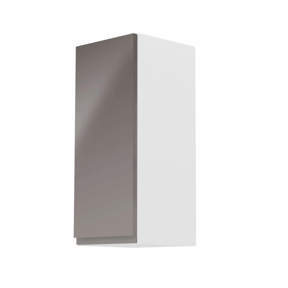 AURORA szürke mdf felső konyhaszekrény balos 30cm