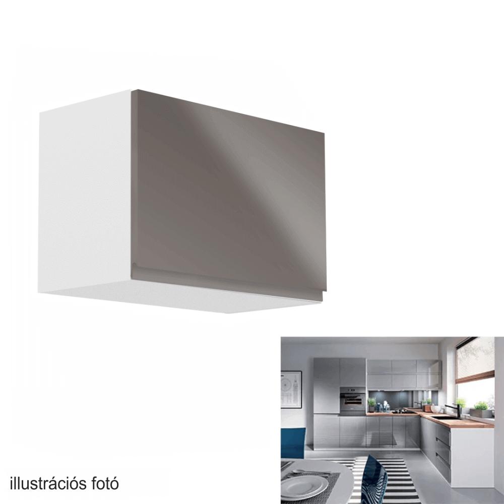 AURORA B szürke mdf felső konyhaszekrény 50cm