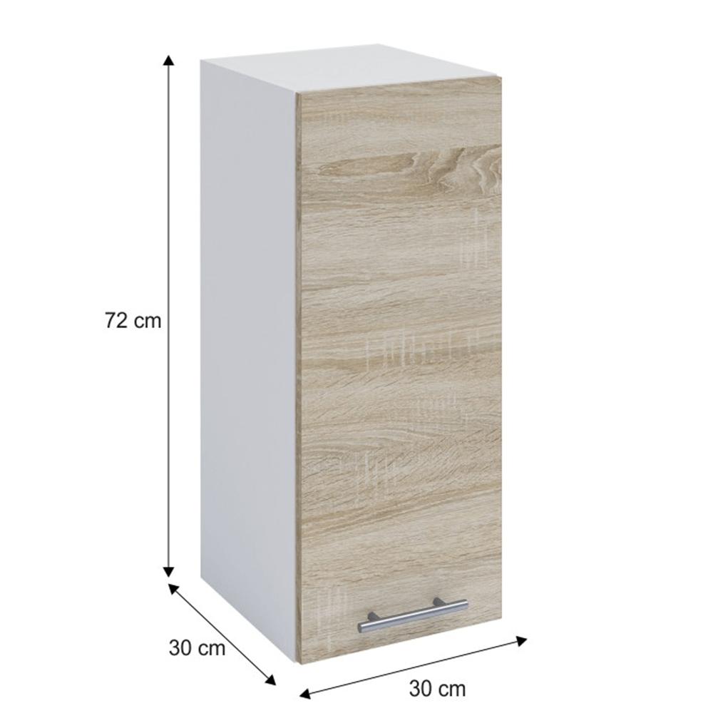 FABIANA bézs mdf felső konyhaszekrény 30cm