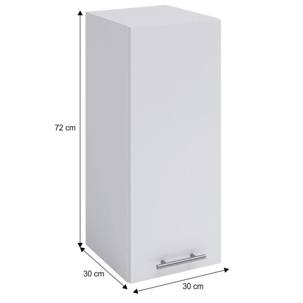 FABIANA fehér mdf felső konyhaszekrény 30cm