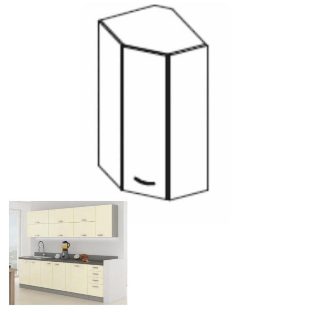 PRADO bézs mdf felső sarok konyhaszekrény 60cm