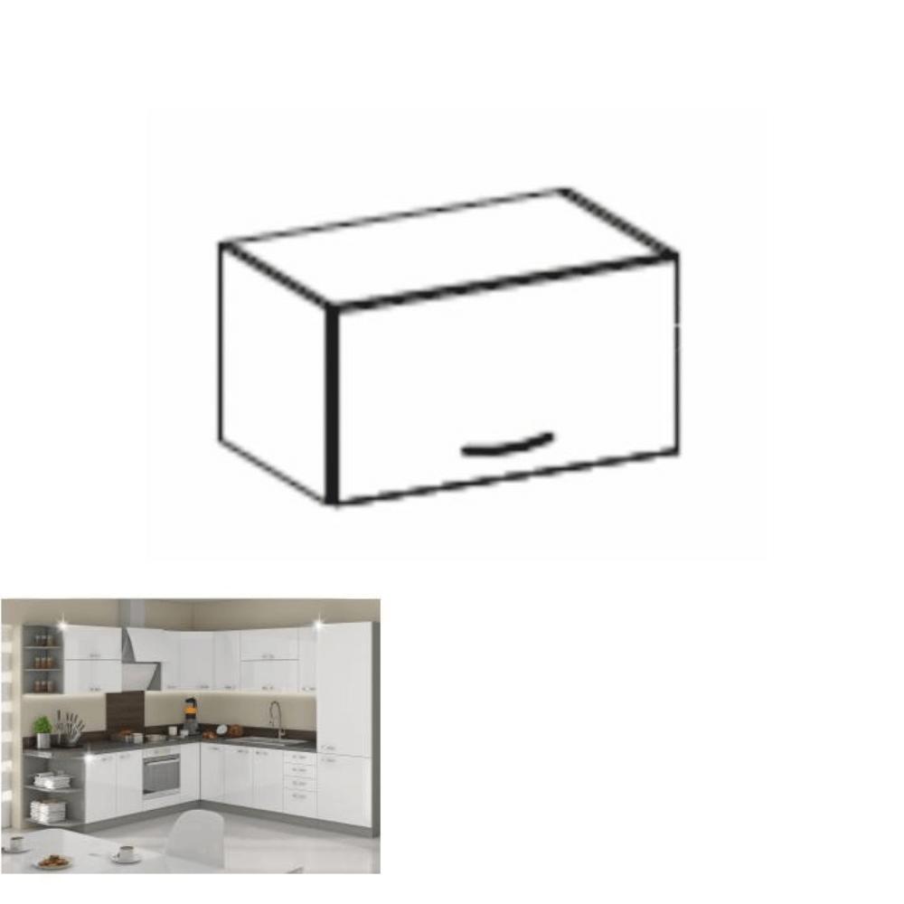 PRADO D fehér mdf felső konyhaszekrény 60cm