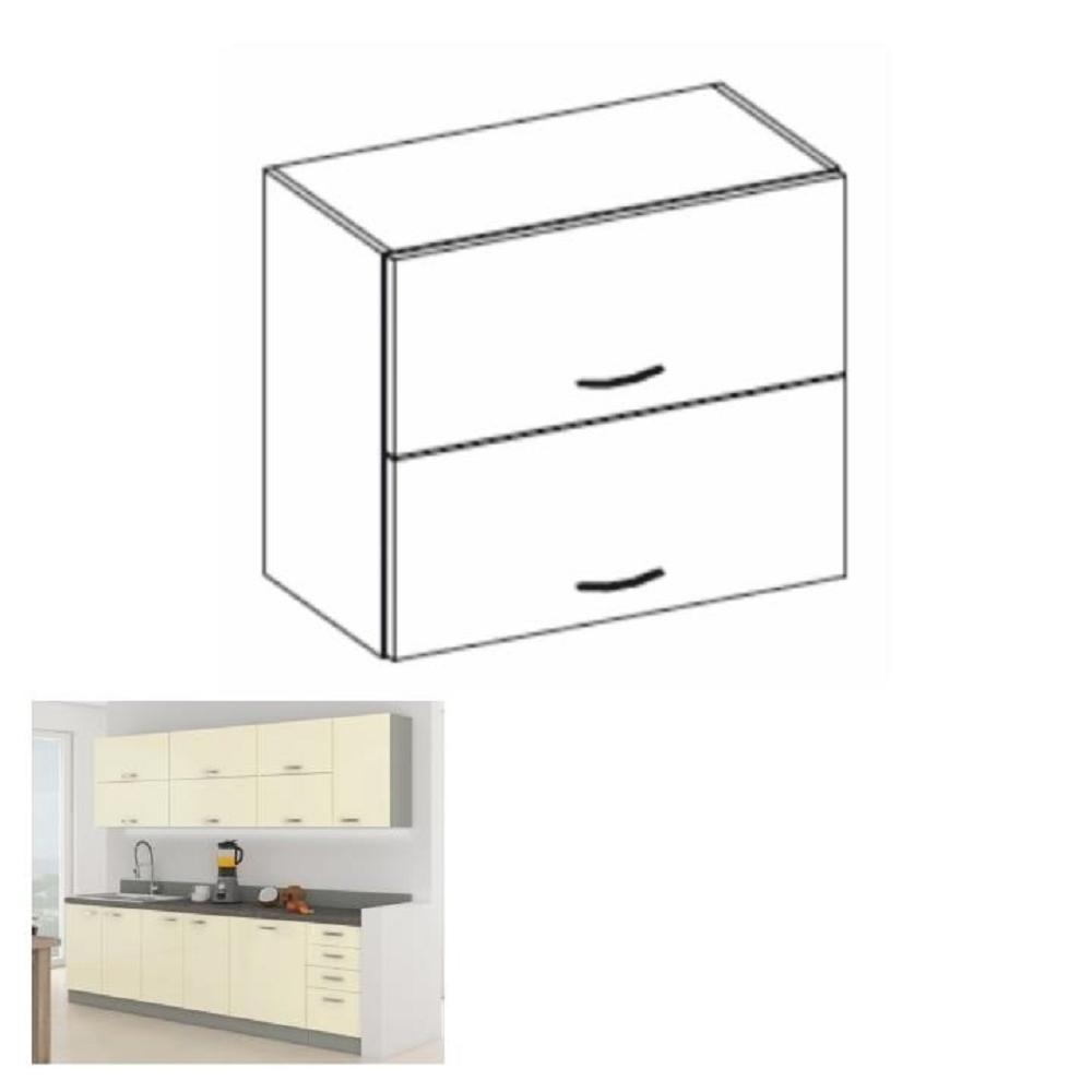 PRADO bézs mdf felső konyhaszekrény 80cm