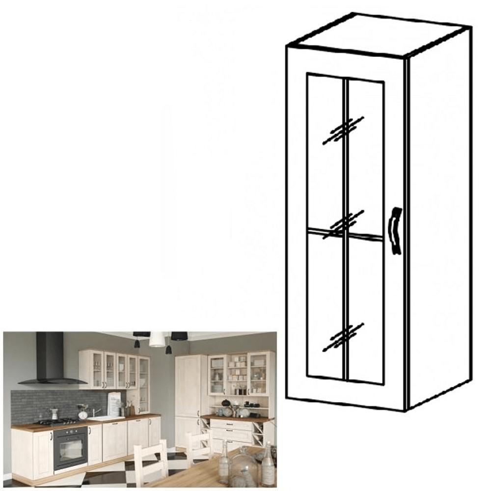 ROYAL fehér mdf felső konyhaszekrény 40cm