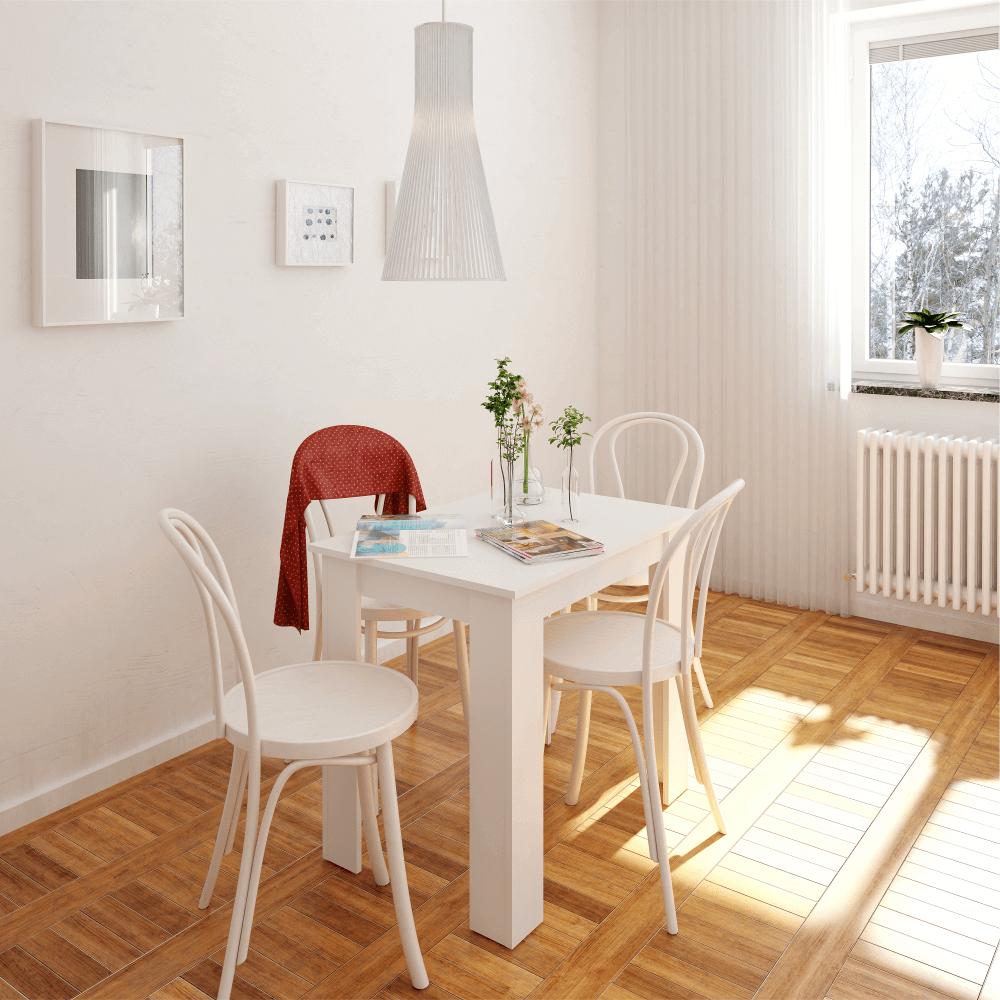 TARINIO fehér mdf étkezőasztal 86cm