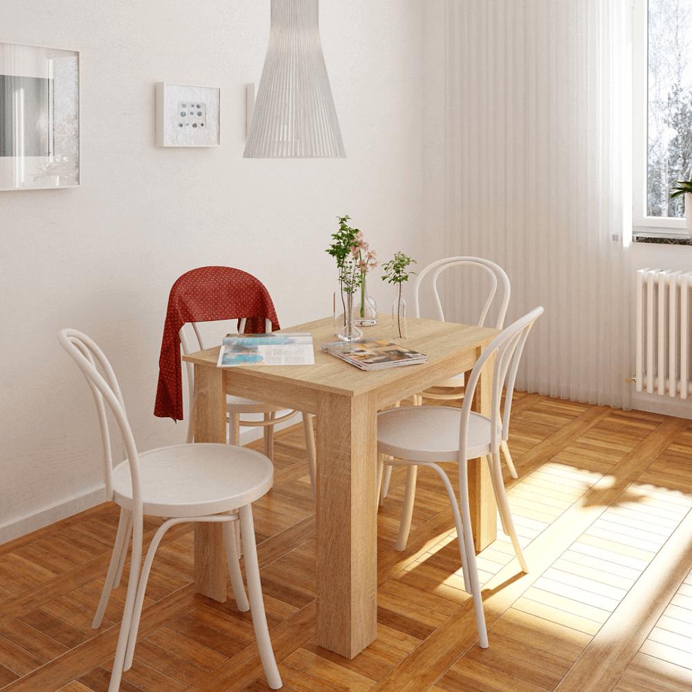 TARINIO barna mdf étkezőasztal 86cm
