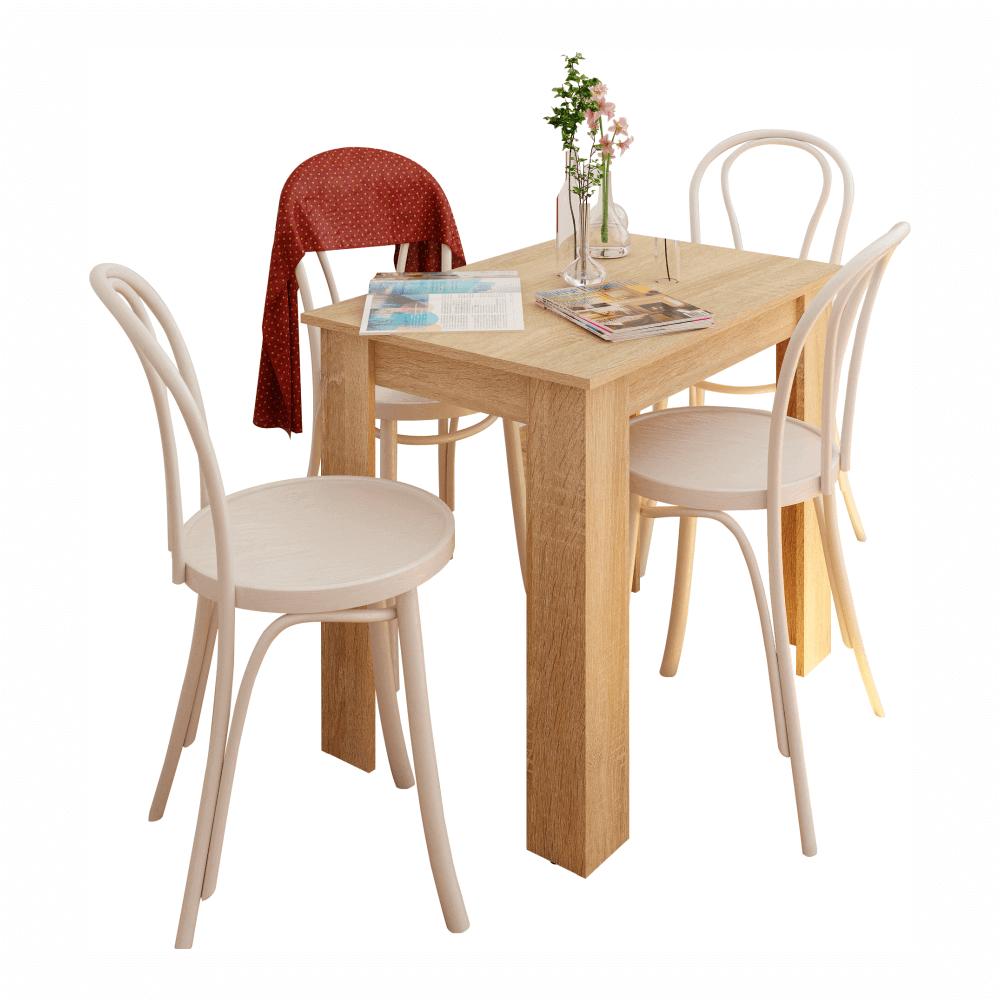 TARINIO barna mdf étkezőasztal 86cm
