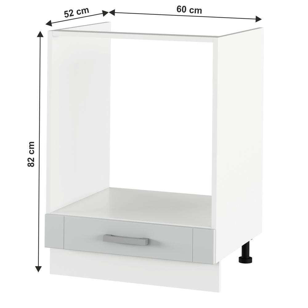 JULIA szürke mdf alsó konyhaszekrény 60cm