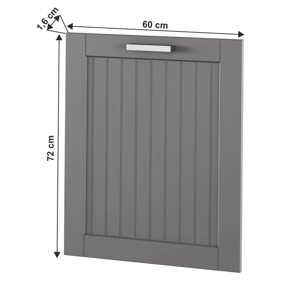 JULIA szürke mdf mosogatógép előlap 60cm