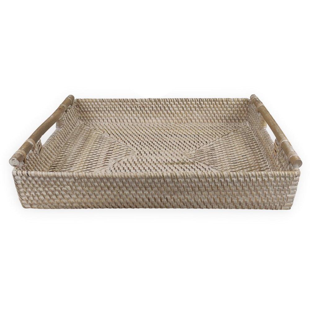 KOMING rattan tálca bambusz L