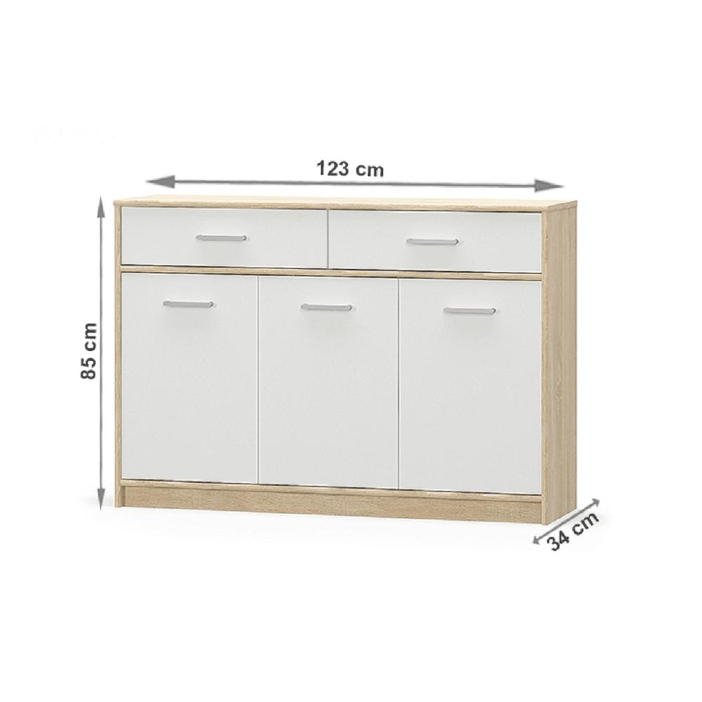 TEYO fehér mdf komód