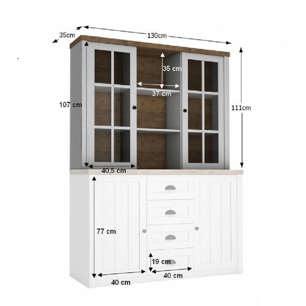 PROVANCE barna mdf vitrin