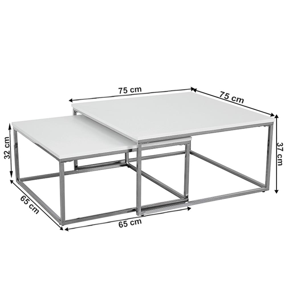 ENISOL II fehér mdf dohányzóasztal